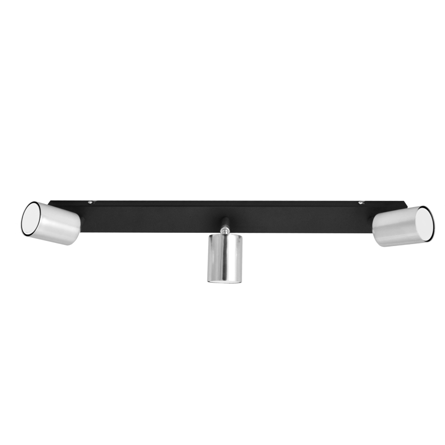 LED Bodové svietidlo TUNE 3xGU10/4,8W/230V matný chróm/čierna