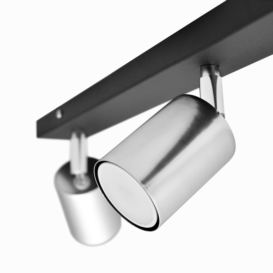 LED Bodové svietidlo TUNE 3xGU10/4,8W/230V matný chróm/čierna
