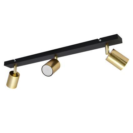 LED Bodové svietidlo TUNE 3xGU10/4,8W/230V zlatá/čierna