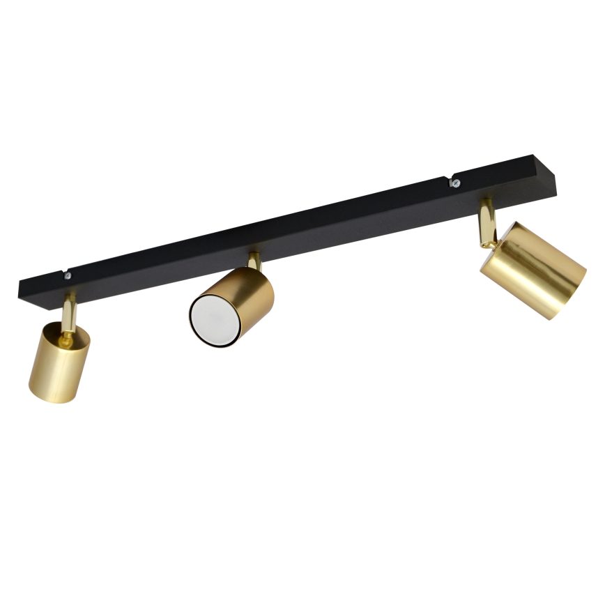 LED Bodové svietidlo TUNE 3xGU10/4,8W/230V zlatá/čierna