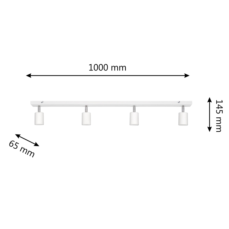 LED Bodové svietidlo TUNE 4xGU10/4,8W/230V biela