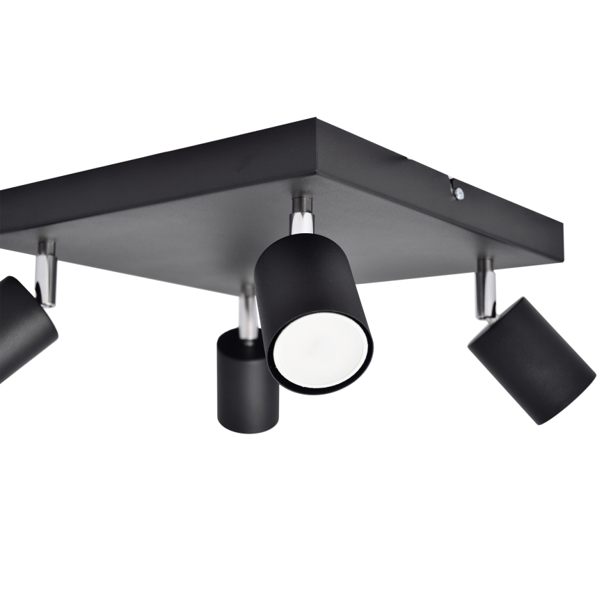 LED Bodové svietidlo TUNE 4xGU10/4,8W/230V čierna