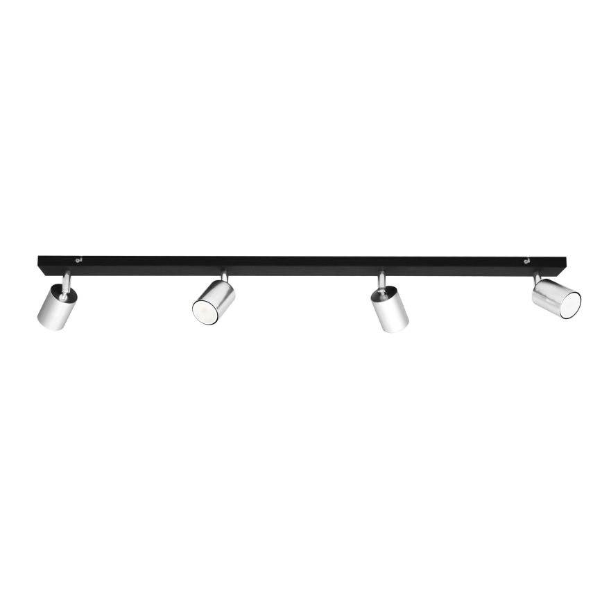 LED Bodové svietidlo TUNE 4xGU10/4,8W/230V matný chróm/čierna