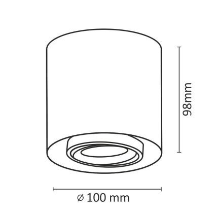 LED Bodové svietidlo XENO LED/15W/230V biela 1200lm