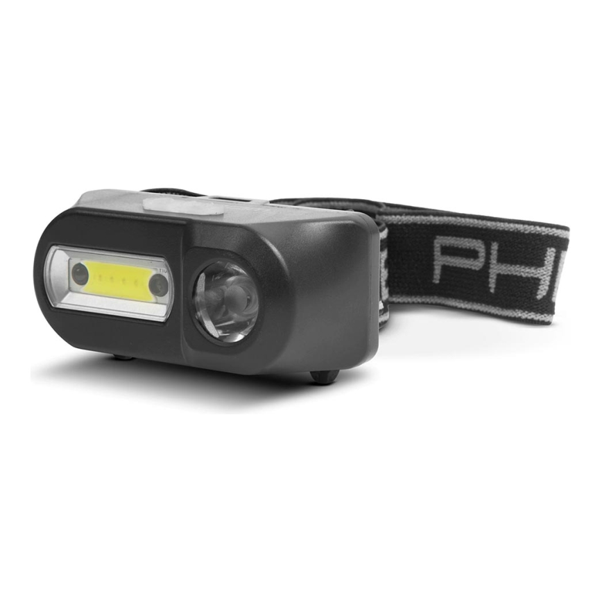 LED Čelovka so senzorom LED/3W/Li-ion 1200mAh IP54