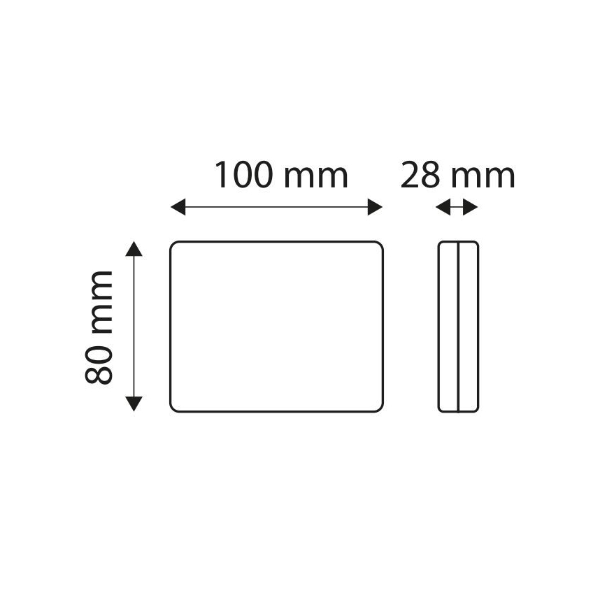 LED Cúvacie svetlo automobilu SINGLE LED/1W/12V IP67 strieborná