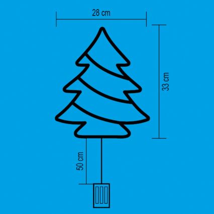 LED Dekorácia do okna 35xLED/3xAA teplá biela