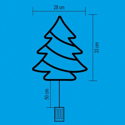 LED Dekorácia do okna 35xLED/3xAA teplá biela