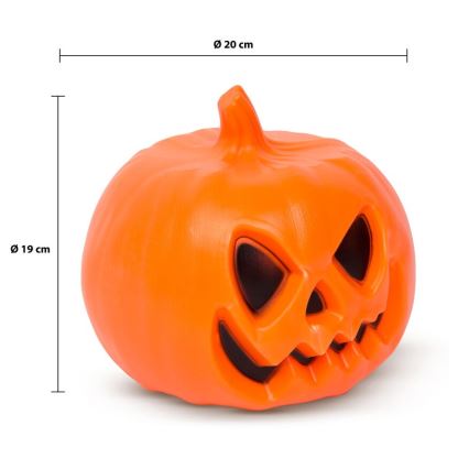 LED Dekorácia so zvukovým efektom HALLOWEEN LED/3xAAA tekvica