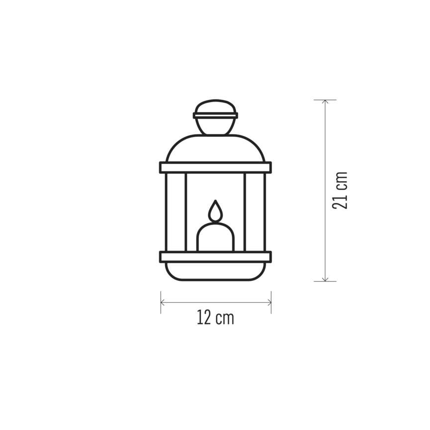 LED Dekoračná lucerna VINTAGE 1xLED/1,5W/3xAA