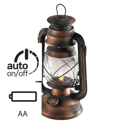 LED Dekoračná petrolejka VINTAGE 1xLED/1,5W/3xAA