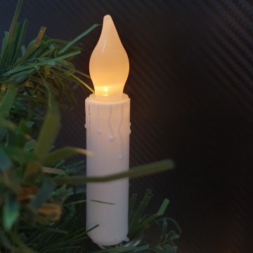 LED  dekoračná reťaz 10xLED/2xAA 1,65 m teplá biela sviečky