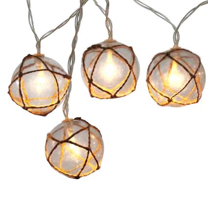 LED Dekoračná reťaz AHNE 10xLED/2xAA 2,1 m teplá biela