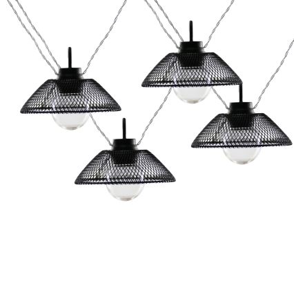 LED Dekoračná reťaz ASTRA 10xLED/2xAA 2,1 m čierna