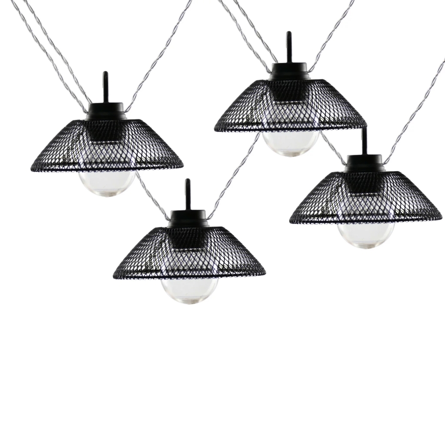 LED Dekoračná reťaz ASTRA 10xLED/2xAA 2,1 m čierna
