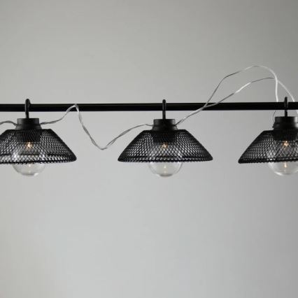 LED Dekoračná reťaz ASTRA 10xLED/2xAA 2,1 m čierna