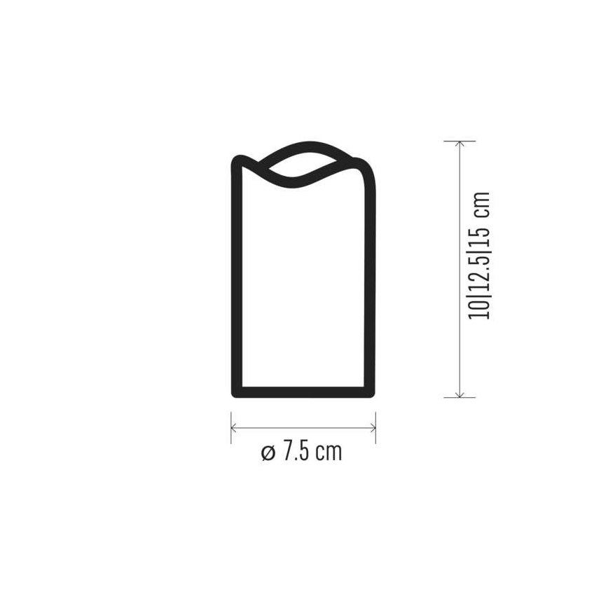 LED Dekoračné sviečky 3xLED/0,06W/3xAAA + diaľkové ovládanie
