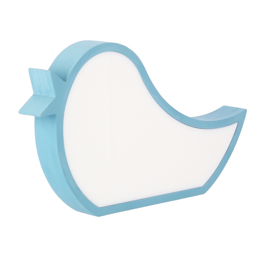 LED Detská stolná lampa BIRD LED/12W/230V modrá