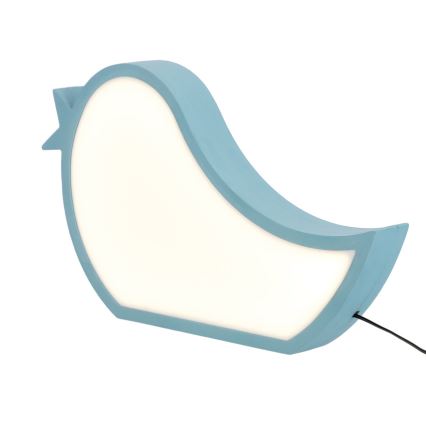 LED Detská stolná lampa BIRD LED/12W/230V modrá