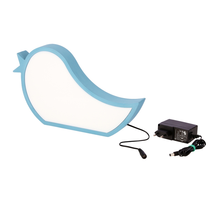 LED Detská stolná lampa BIRD LED/12W/230V modrá