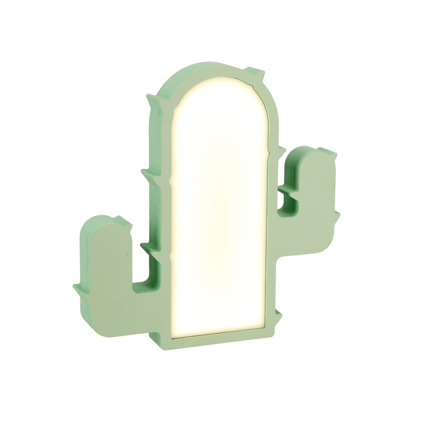 LED Detská stolná lampa CACTUS LED/10W/230V zelená