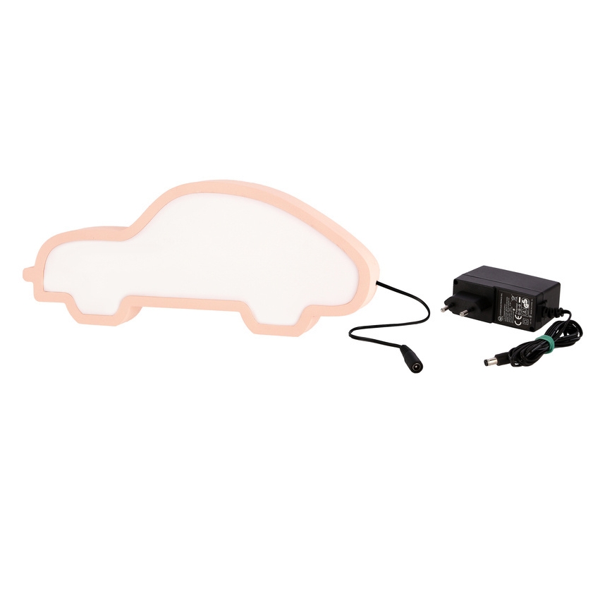 LED Detská stolná lampa CAR LED/11W/230V ružová