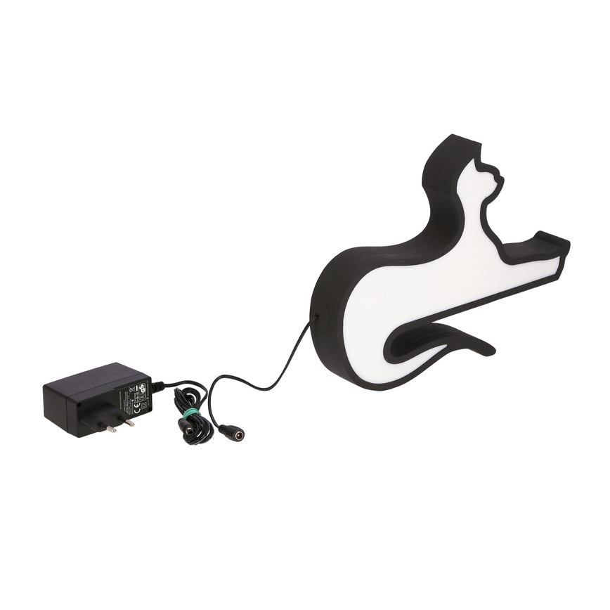LED Detská stôlna lampa CAT LED/13W/230V čierna