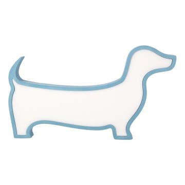 LED Detská stolná lampa DOG LED/12W/230V modrá