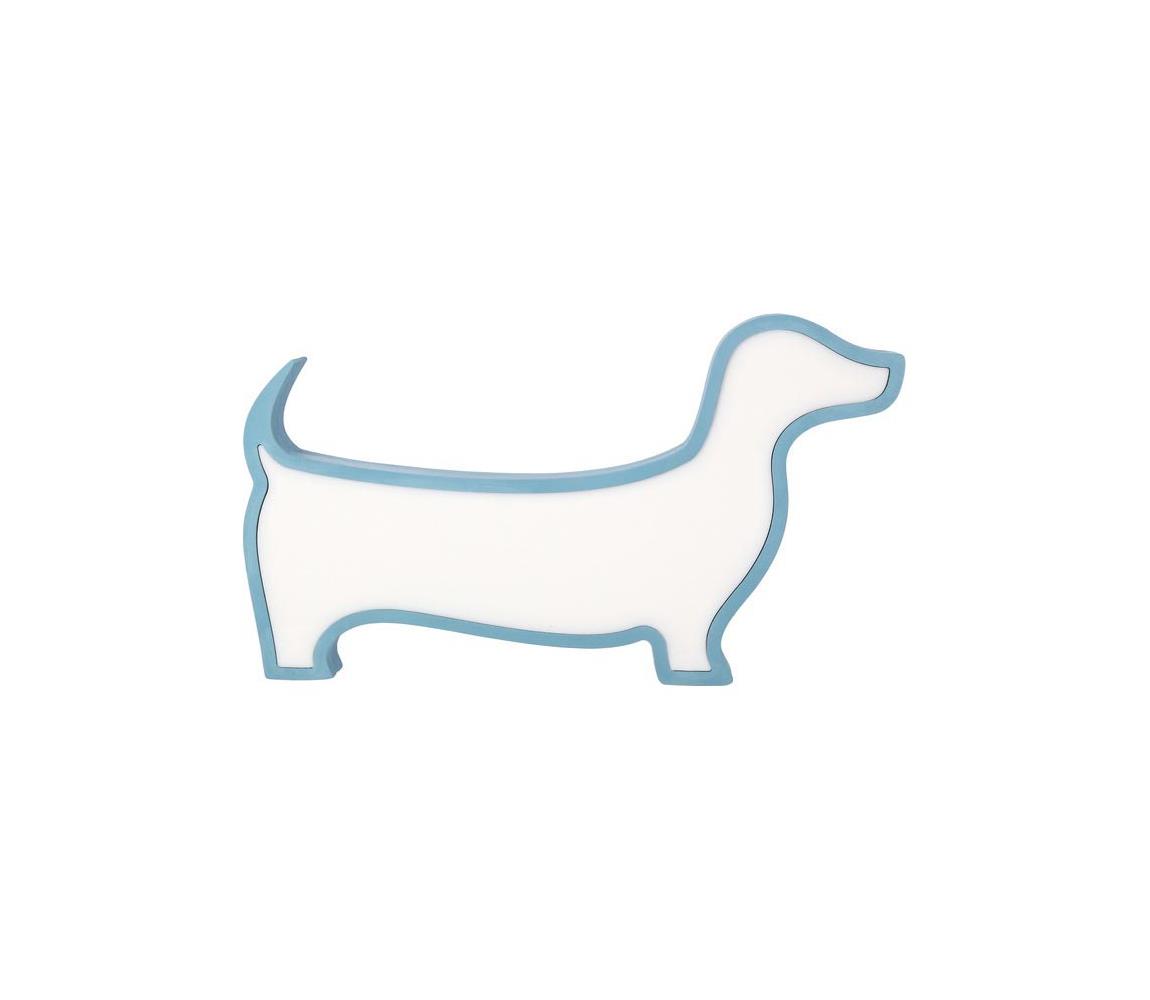 LED Detská stolná lampa DOG LED/12W/230V modrá 41-10636
