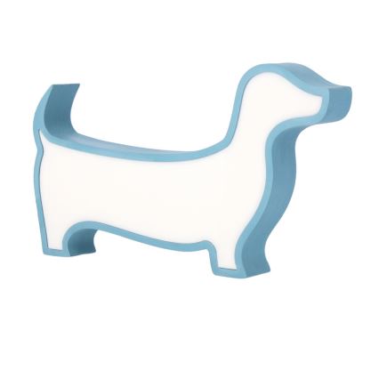 LED Detská stolná lampa DOG LED/12W/230V modrá