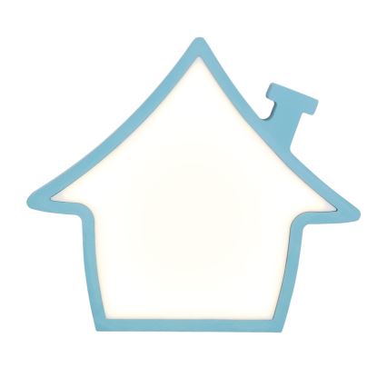 LED Detská stolná lampa HOUSE LED/10W/230V modrá
