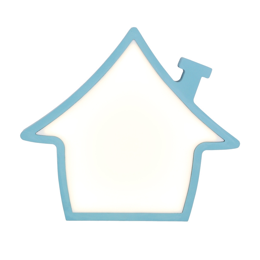 LED Detská stolná lampa HOUSE LED/10W/230V modrá