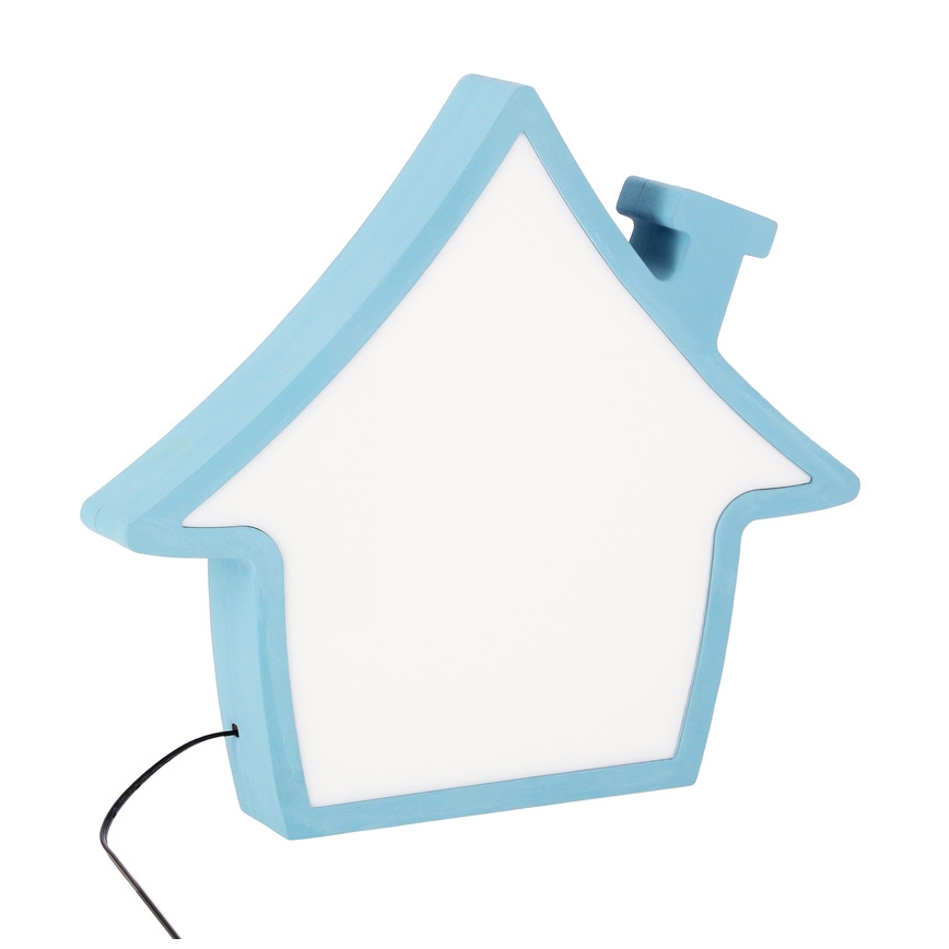 LED Detská stolná lampa HOUSE LED/10W/230V modrá
