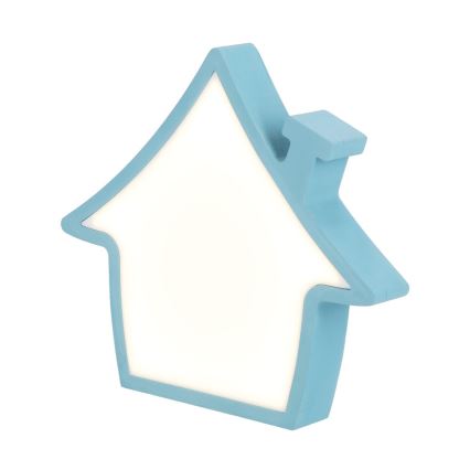 LED Detská stolná lampa HOUSE LED/10W/230V modrá
