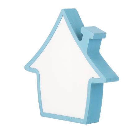 LED Detská stolná lampa HOUSE LED/10W/230V modrá