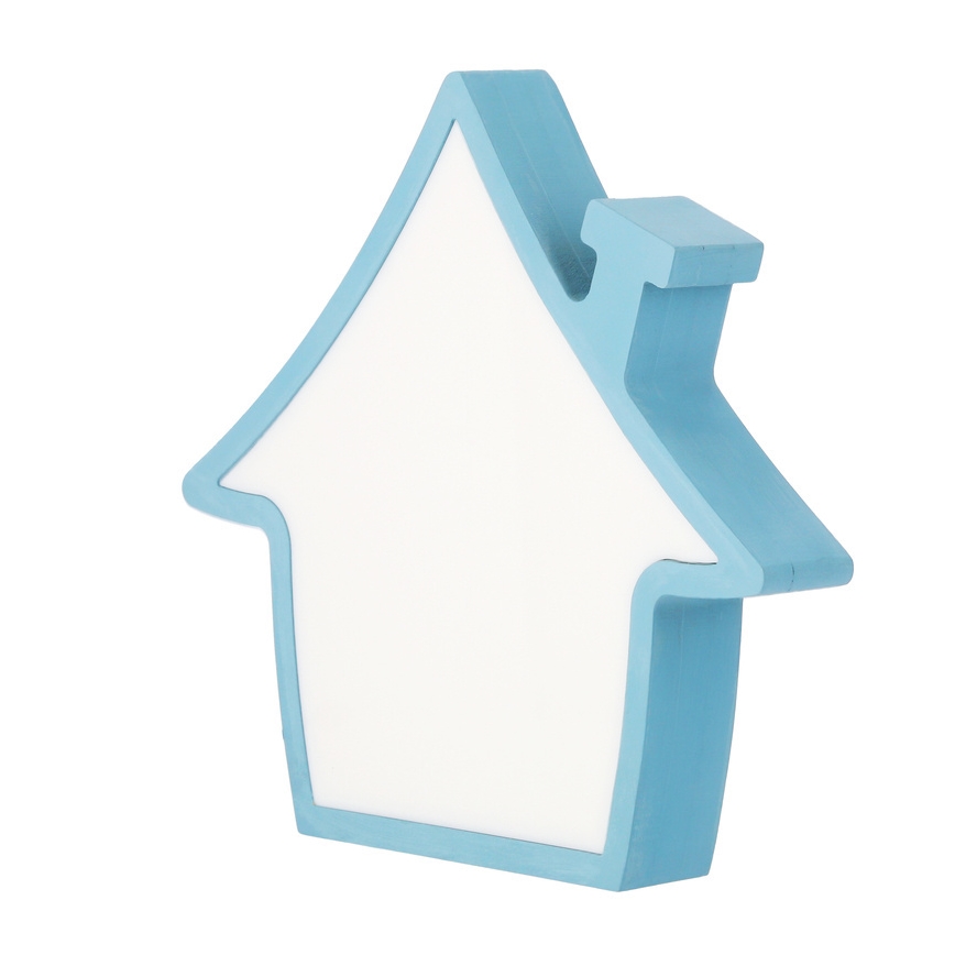 LED Detská stolná lampa HOUSE LED/10W/230V modrá