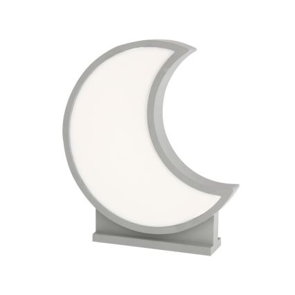 LED Detská stolná lampa MOON LED/12W/230V šedá