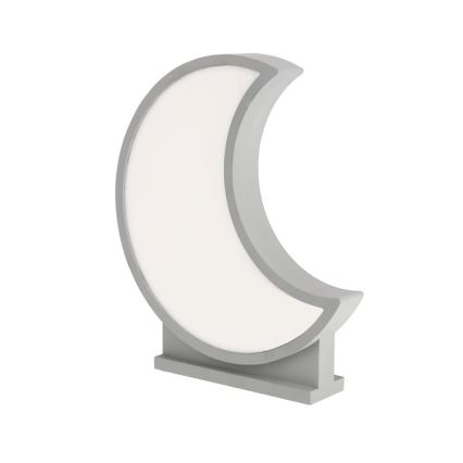 LED Detská stolná lampa MOON LED/12W/230V šedá