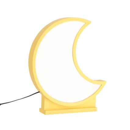 LED Detská stolná lampa MOON LED/12W/230V žltá