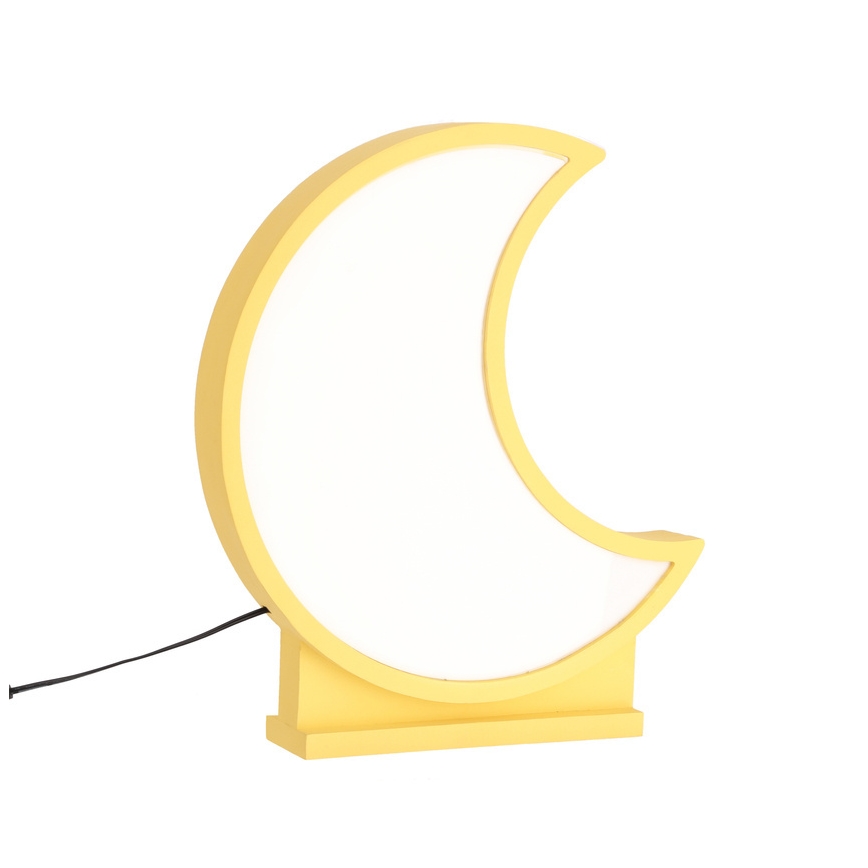 LED Detská stolná lampa MOON LED/12W/230V žltá