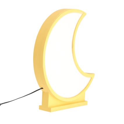 LED Detská stolná lampa MOON LED/12W/230V žltá