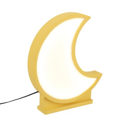 LED Detská stolná lampa MOON LED/12W/230V žltá