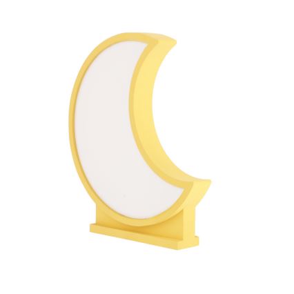 LED Detská stolná lampa MOON LED/12W/230V žltá