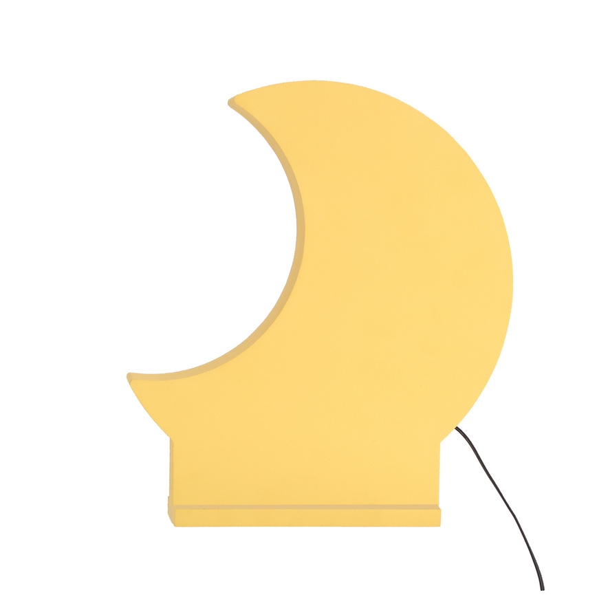 LED Detská stolná lampa MOON LED/12W/230V žltá