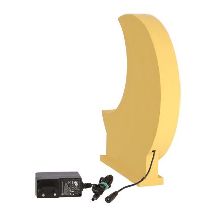 LED Detská stolná lampa MOON LED/12W/230V žltá