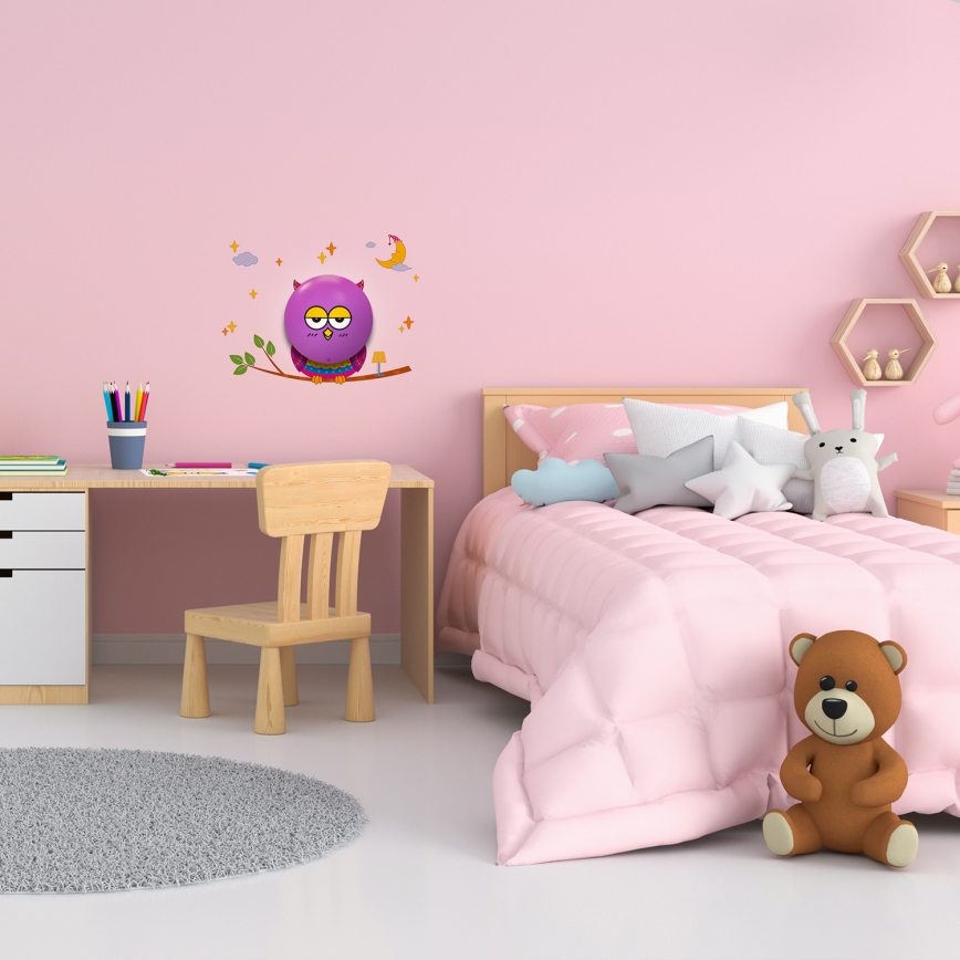 LED Detské nástenné svietidlo 1xLED/0,6W/3xAAA