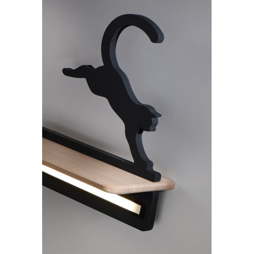 LED Detské nástenné svietidlo s poličkou JUMPING CAT LED/5W/230V, 