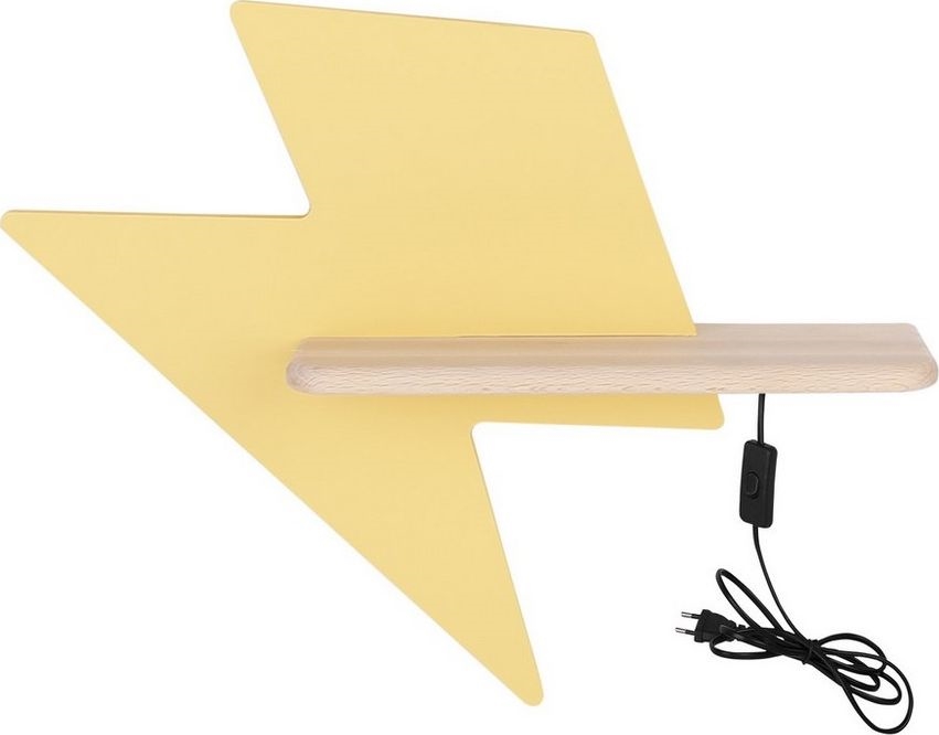 LED Detské nástenné svietidlo s poličkou LIGHTNING LED/4W/230V, 