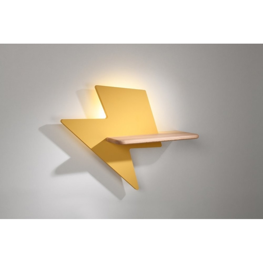 LED Detské nástenné svietidlo s poličkou LIGHTNING LED/4W/230V, 