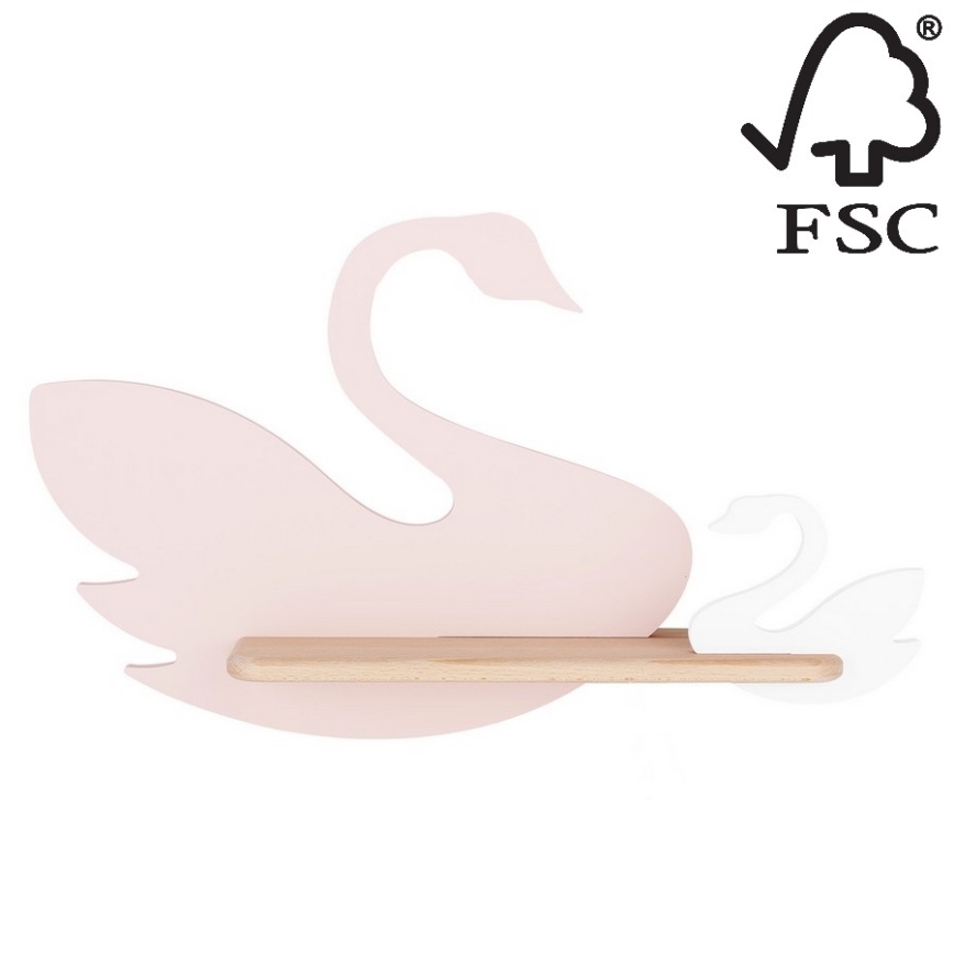 LED Detské nástenné svietidlo s poličkou SWAN LED/5W/230V, 